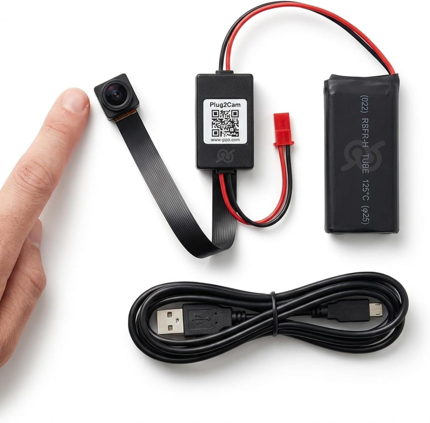 Mini Caméra Espion Cachée HD Wi-FI Qui Enregistre et Transmet l'Audio et la Vidéo