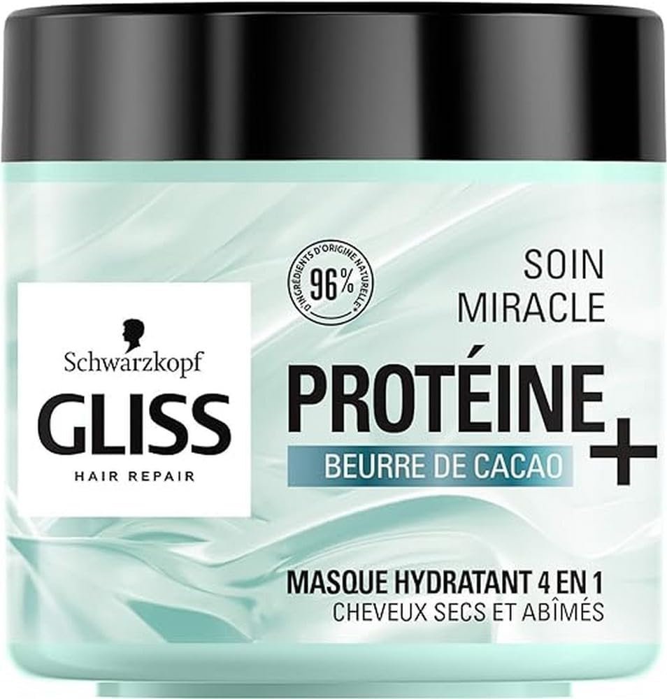 Schwarzkopf - Gliss - Masque Soin Miracle Hydratant 4 en 1 - 400ml