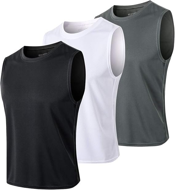 Debardeur Homme, Manches Maillot Running Tee Shirt pour Sports Jogging Musculation Vest