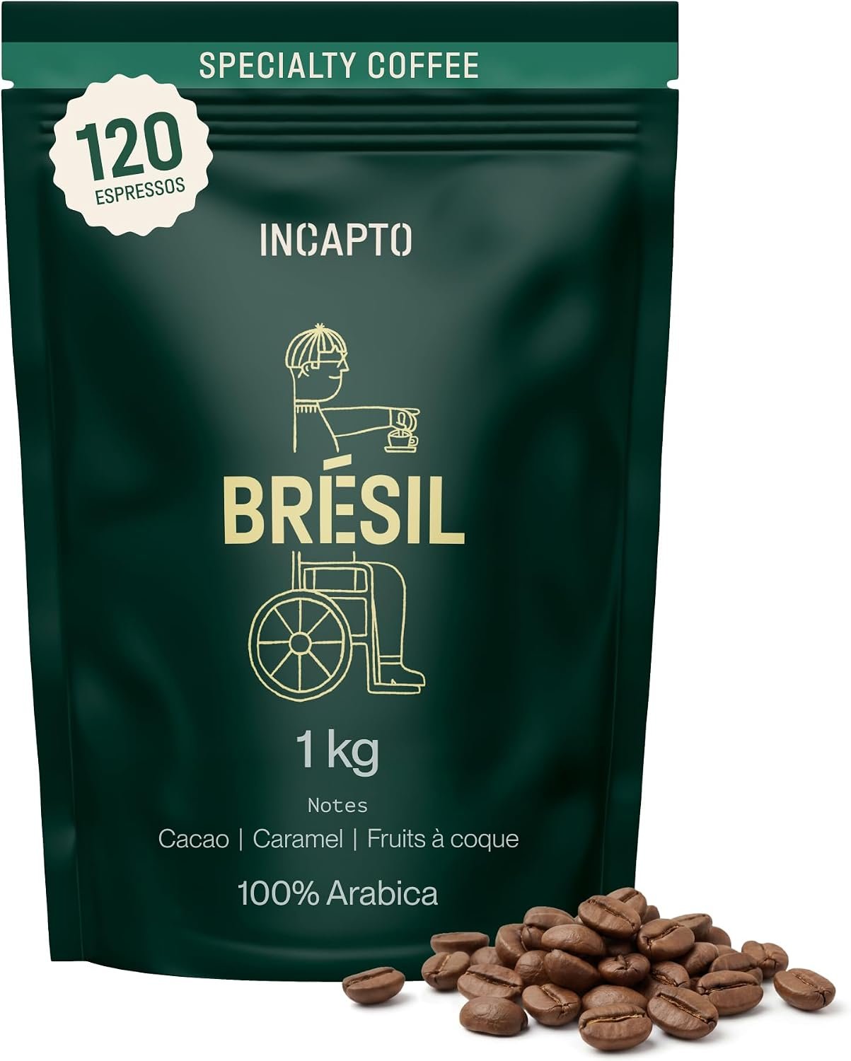 Café en Grain de Spécialité 1kg | Origine Brésil | 100% Arabica | Café de Spécialité 84 points SCA | Torréfaction Naturelle et Artisanale | Ferme Minas Gerais, Fazendas