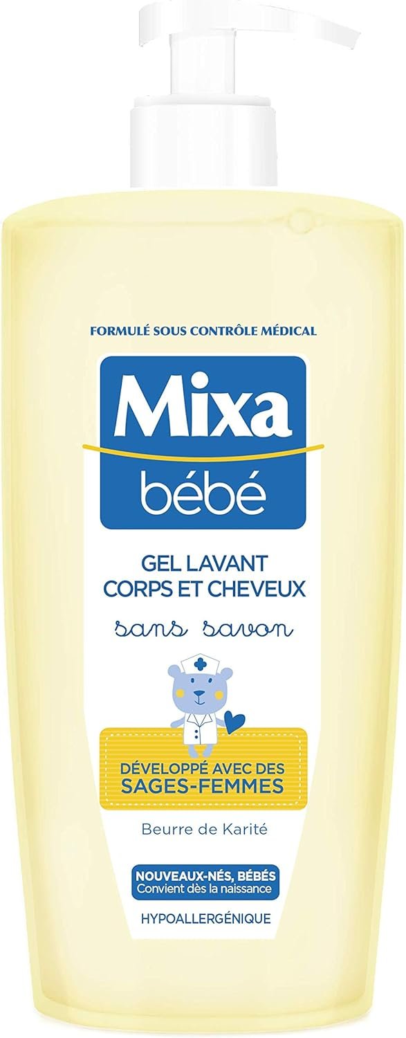 Mixa Bébé Gel lavant corps et cheveux Sans savon 750ml