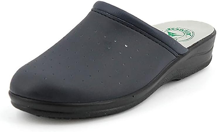 Sabots pour professionnels de la santé, unisexes, avec semelle anatomique en cuir véritable, fabriqués en Italie