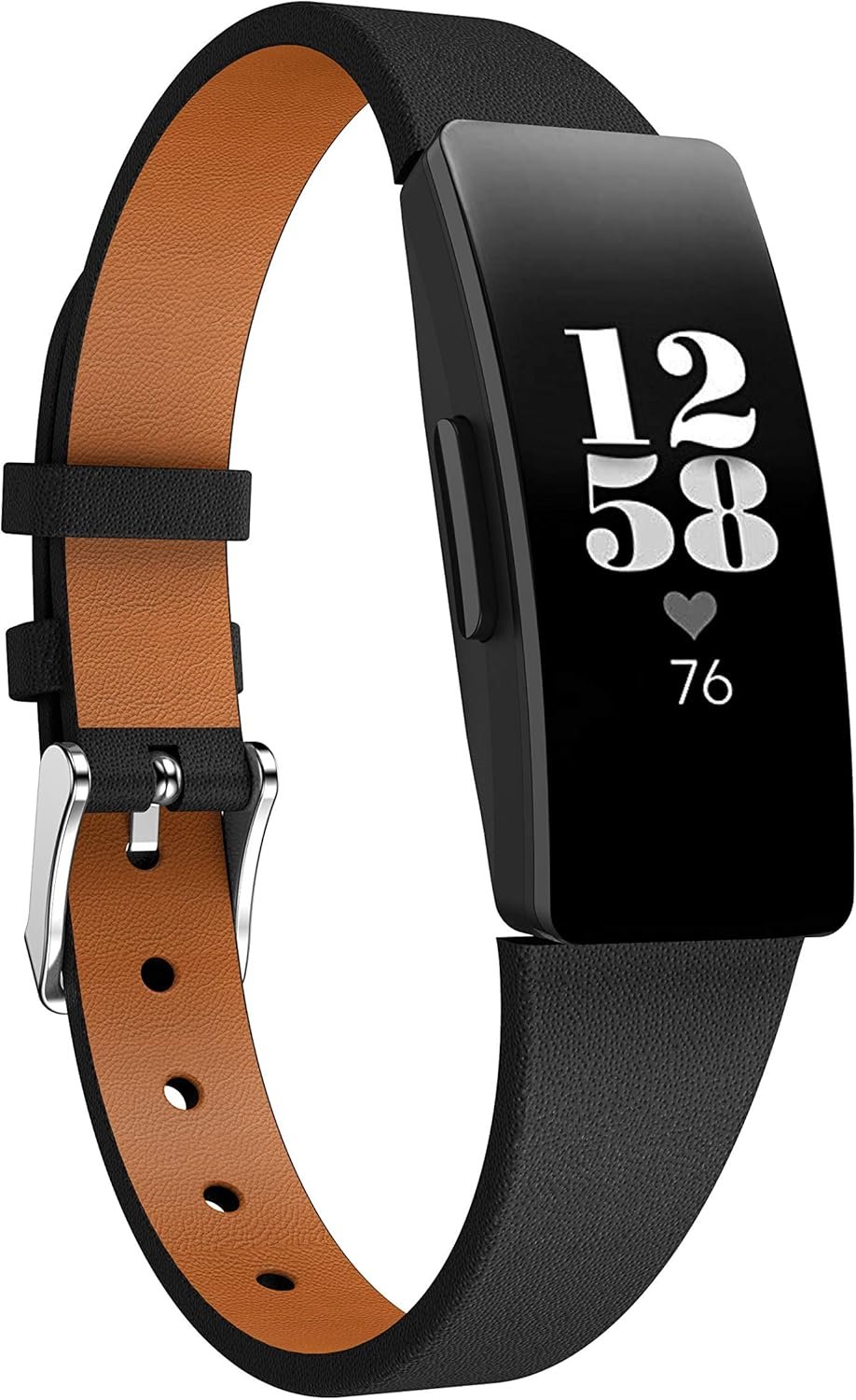 Bracelet Compatible avec Fitbit Inspire Bracelet，Cuir véritable Bracelet Remplacement Accessories Wristband Compatible avec Fitbit Inspire/Inspire HR/Ace 2 Femme Homme
