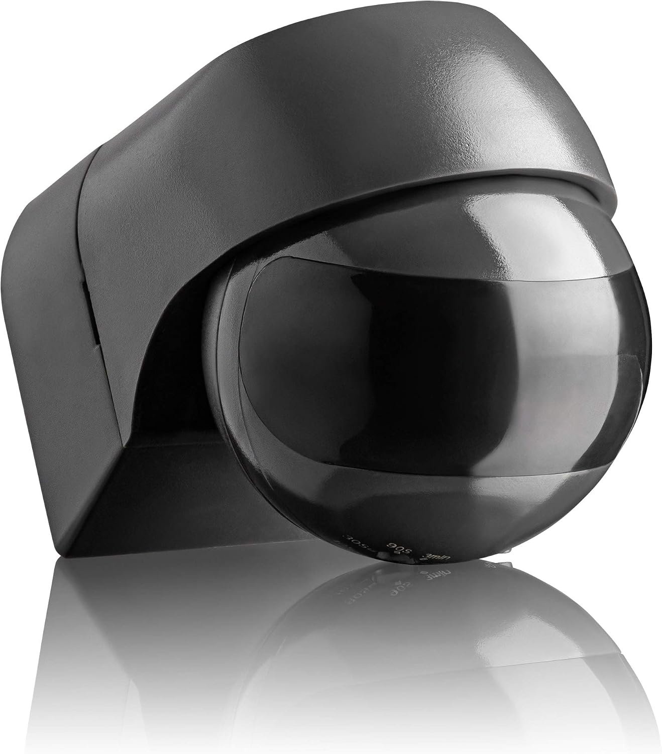 Détecteur de Mouvement Extérieur IP44, Montage en Saillie Programmable, Capteur Infrarouge, Portée 12m/ 180°, LED adapté, orientable, Max, 800W/400W