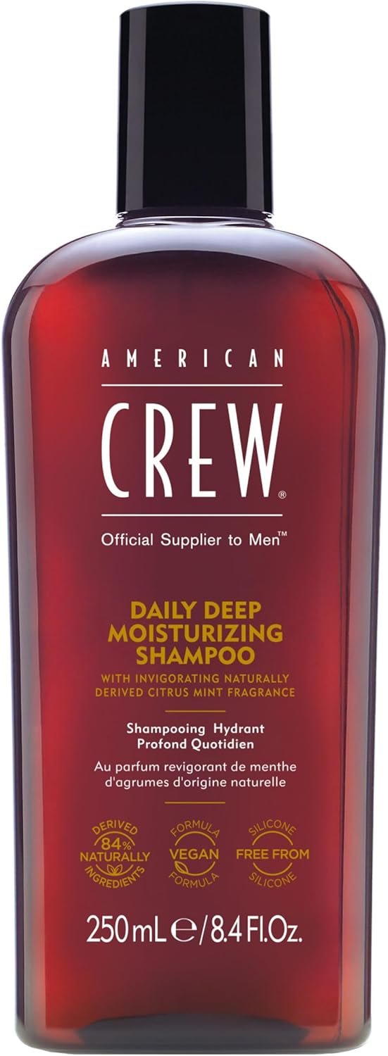 Shampoing Hydratant pour Homme - Soin pour les Cheveux Quotidien - Shampooing Rafraichissant - Soin Cheveux Homme à la Menthe d'agrumes - Formule Vegan - 250 ml