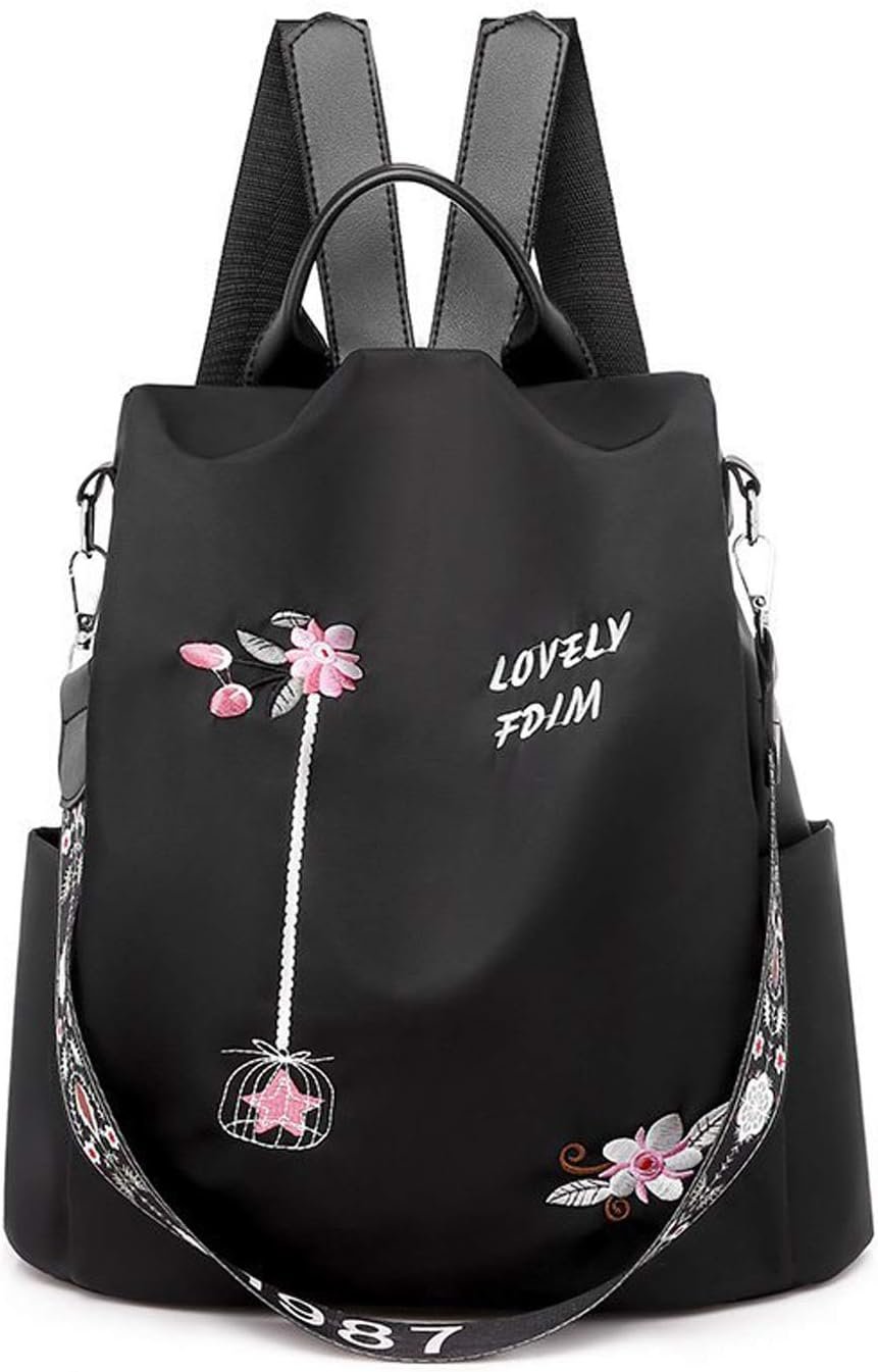 Sac à Dos Femme Sac à bandoulière Filles Sac à Main Anti-vol Sacs d'école Dames Sacs d'épaule Scolaires Cartables pour Voyage Campus Collège Commuer Imperméable Polyester