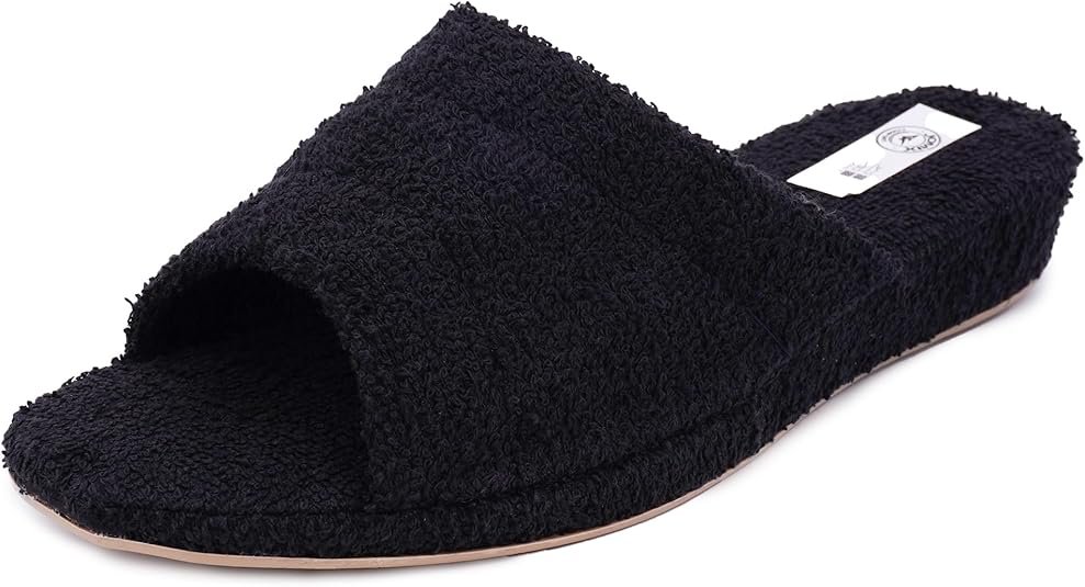 Chaussons à Talon Compensé Sandales Compensées Femme Confortable Pantoufles été éponge