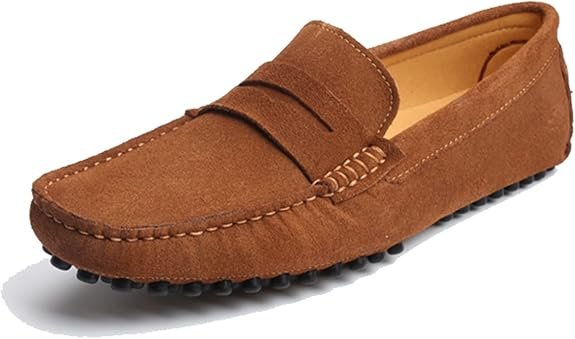 Mocassins décontractés en daim pour homme