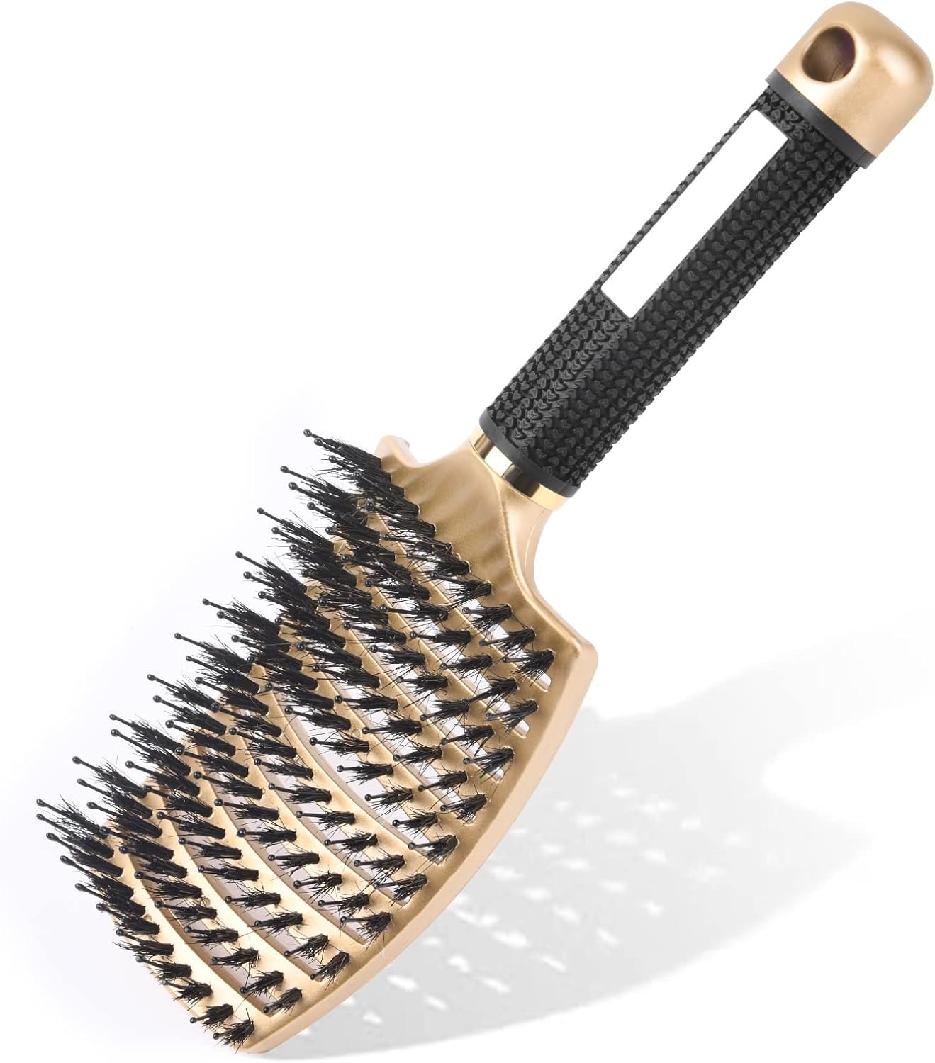 Brosse Cheveux Démélant, Brosse à Poil de Sanglier, Brosse à Cheveux, Femme bouclés enfants anti frisottis Tous Afro Séchage Longs Epais Fins brosses secs peigne femmes à Séchage Rapide