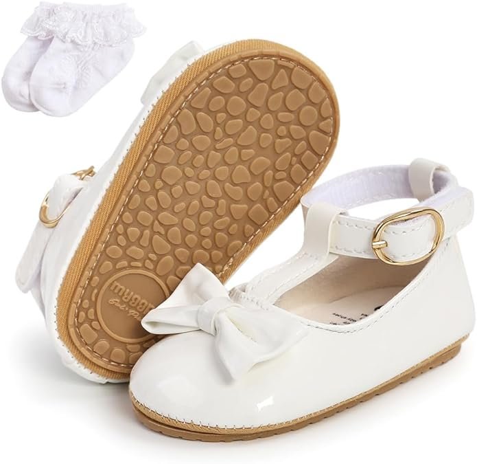 Bébé Filles Mary Jane Princesse Chaussures bébé Anti-dérapant premières Chaussures de Marche Enfant en Bas âge Infantile en Cuir nœud Papillon prémarcheurs