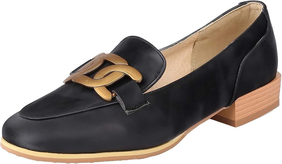 Mocassins Femme à Bout Rond et Petit Talon