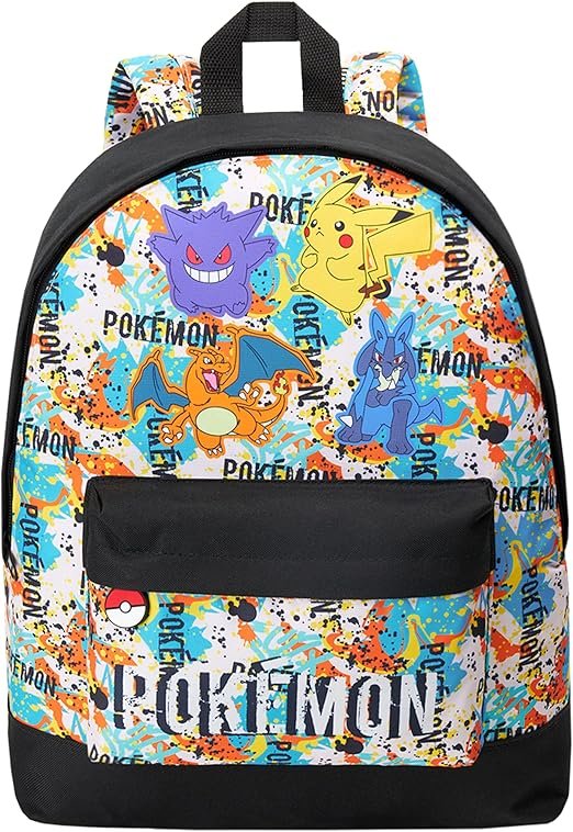 Sac a Dos Enfant Ado Pikachu Pokeball Sac Ecole avec Poches Zippées Cartable Scolaire pour Sports Voyage Anime Cadeau Enfant