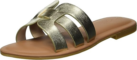 Sandales Plates À Enfiler avec Bride en H, Flat Sandal Femme