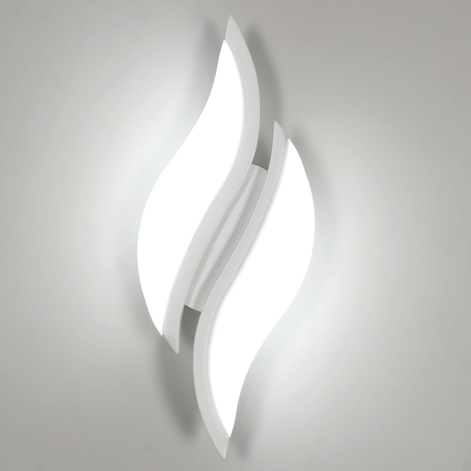 Applique Murale Intérieure LED, Moderne Lampe Murale 12W 1350LM, Éclairage Acrylique Luminaire Mural pour Salon Chambre Escalier, 6500K lumière blanche froide