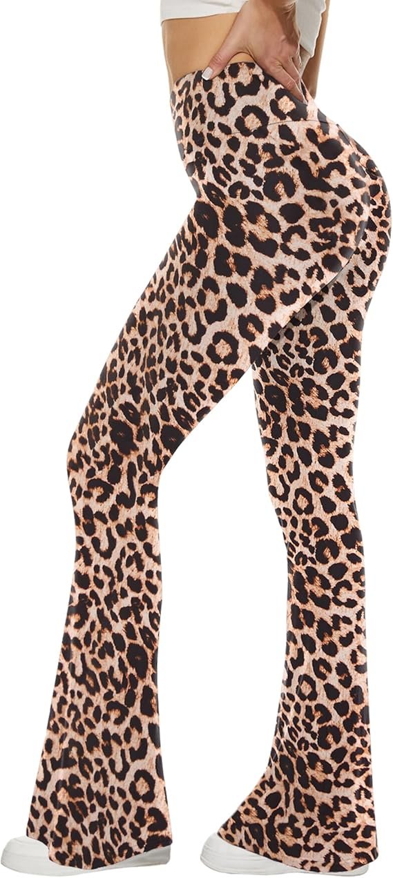 Leggings Pattes d'Eléphant, Ajustés aux Cuisses et aux Genoux, Taille Haute, Doux et Elégants pour Femme