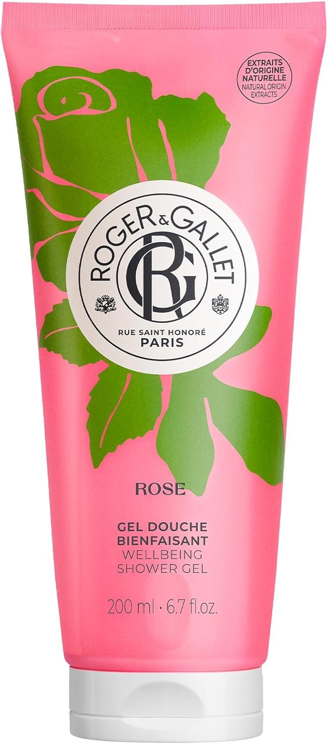 Roger&Gallet - Gel Douche Bienfaisant Néroli - Enrichi d'Essence naturelle de Néroli et Aloe Vera - Délassant, Hydratant et Apaisant - Base Lavante Utra douce
