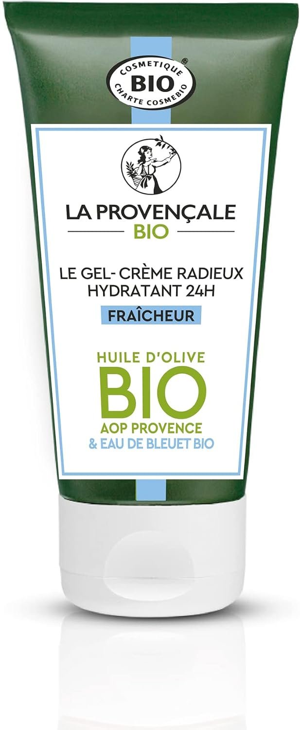 La Provençale - La Crème Radieuse Hydratante Fraîcheur,Soin Visage Certifié Bio, Huile d’Olive Bio AOC Provence, Peaux Normales à Mixtes - 50ml