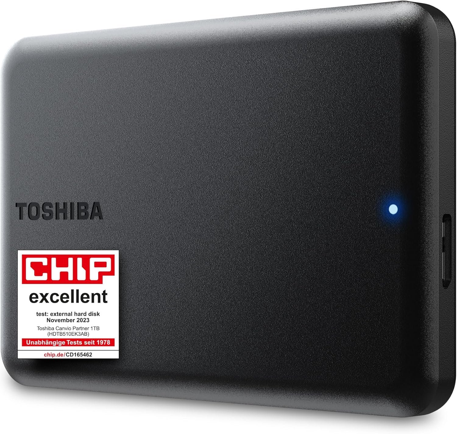 Canvio Partner 1TB - Disque Dur Externe Portable 2,5'', USB 3.2, Compatible Mac et Windows. (HDTB510EK3AB)
