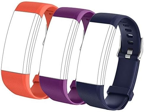 Bracelets de Remplacement pour Montre Connectée Sport, Bracelets de Rechange Fitness Tracker d'Activité, Sangle Doux pour la Peau et Respirant