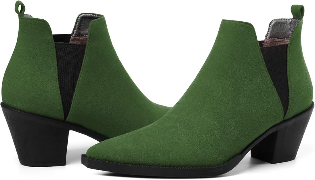 Bottines Chelsea pour femmes, à talons hauts et moyens, à enfiler pour travailler, avec découpes, pour chaussures courtes