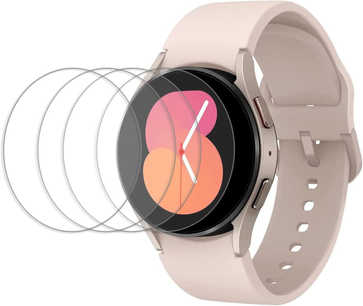4 Pièce Protection D'écran Compatible pour Samsung Galaxy Watch 5/4 40mm,Protecteur D'écran Verre Trempé pour Samsung Galaxy Watch5/4 40mm,HD Clair,Anti-Rayures