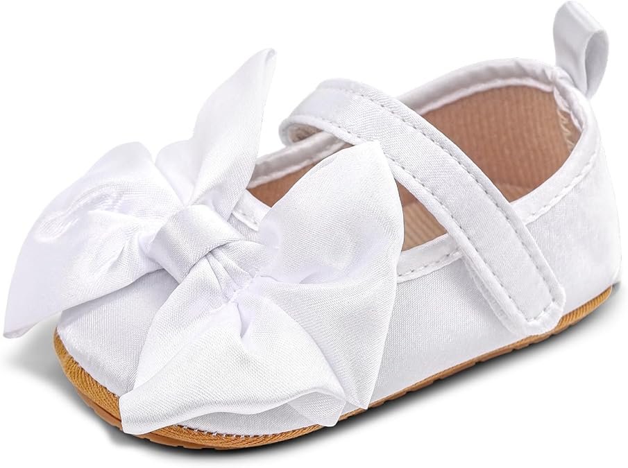Chaussure Bébé Fille Bowknot Princesse Ballerine Premiers Pas Bébé Souple Antidérapants