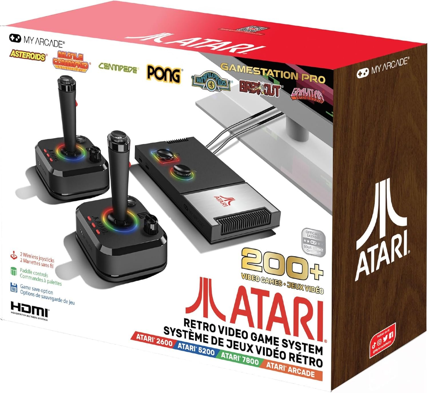 My Arcade - Atari Gamestation Pro (+200 Jeux Inclus)