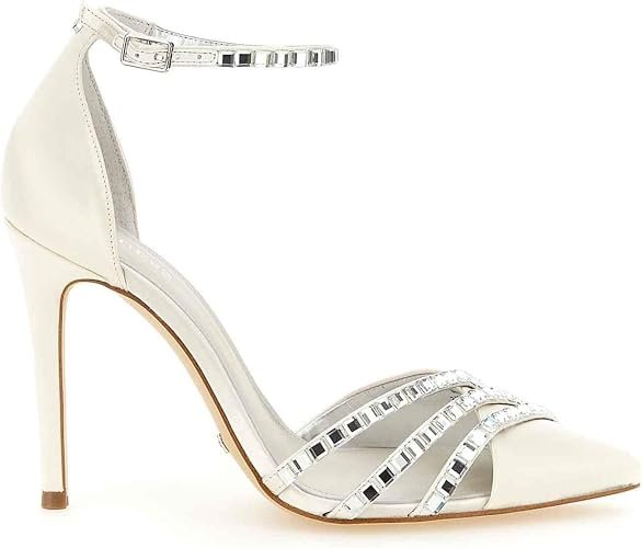 GUESS Sandales à Talons pour Femme Beige Fl6gdl sat08, beige