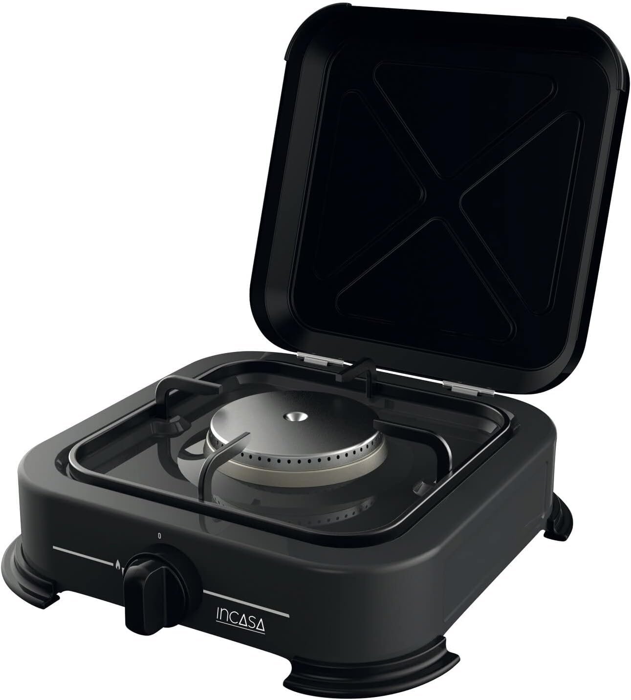 Réchaud a gaz d'extérieur 1 feu - 016464 - 2,2 kW - Noir - Camping