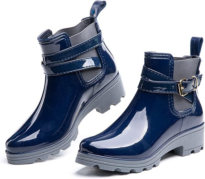 Bottes De Pluie Femme Caoutchouc Botte Plastique, Boots Antidérapant Légères
