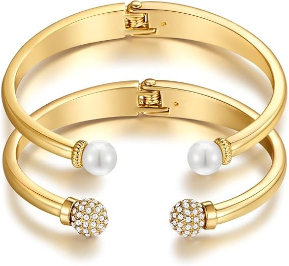 Bracelet Doré Ajustable à Fermeture Coulissante