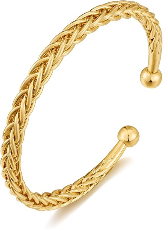 Bracelet Doré Ajustable à Fermeture Coulissante – Bijoux Élégants Hypoallergéniques