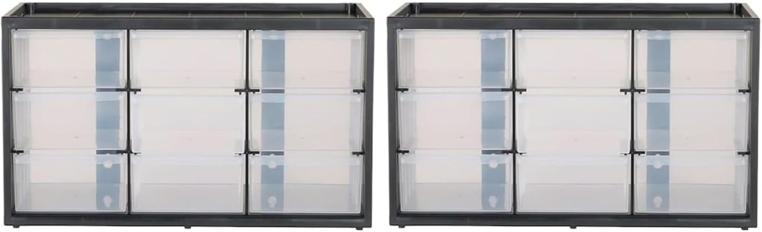 CRAFTSMAN Storage Organizer Bin System, 9 Compartment, Plastic (CMST40709) (Pack of 2)