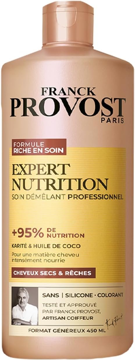 Soin Démêlant Professionnel - Formule Riche En Soin - Karité & Huile De Coco - Sans Silicone & Sans Colorant - Cheveux Secs & Rêches - Format Généreux 450 ml