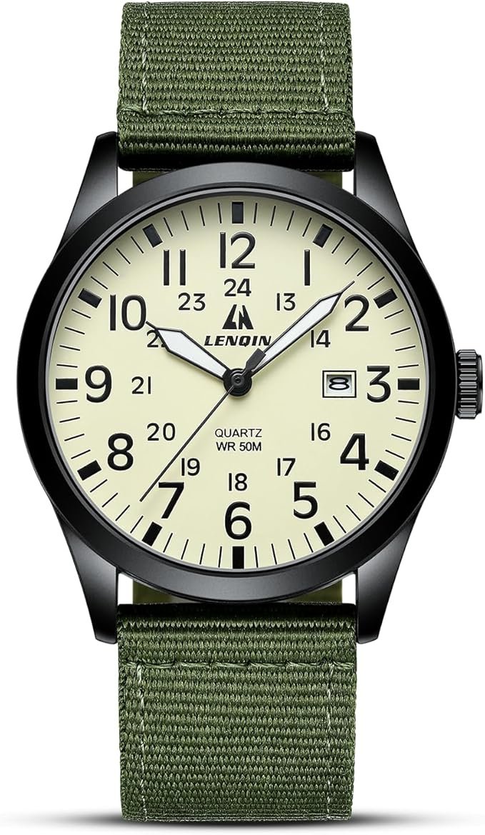 Montres Hommes Montre Militaires analogiques à Quartz pour Homme