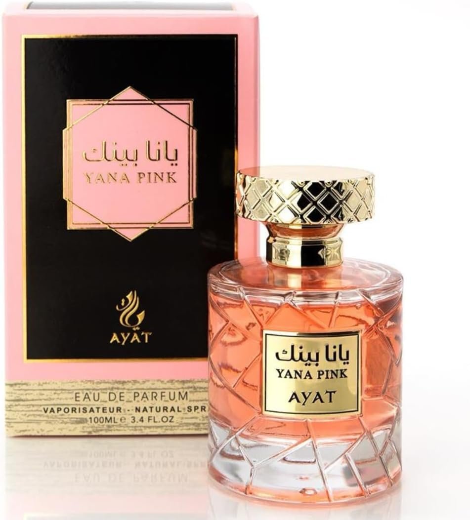 Eau de Parfum Yana Pink 100 ml – Parfum Femme Gourmand Fruité – Vanille, Musc & Fruits Tropicaux – Longue Tenue – Parfum de Dubaï
