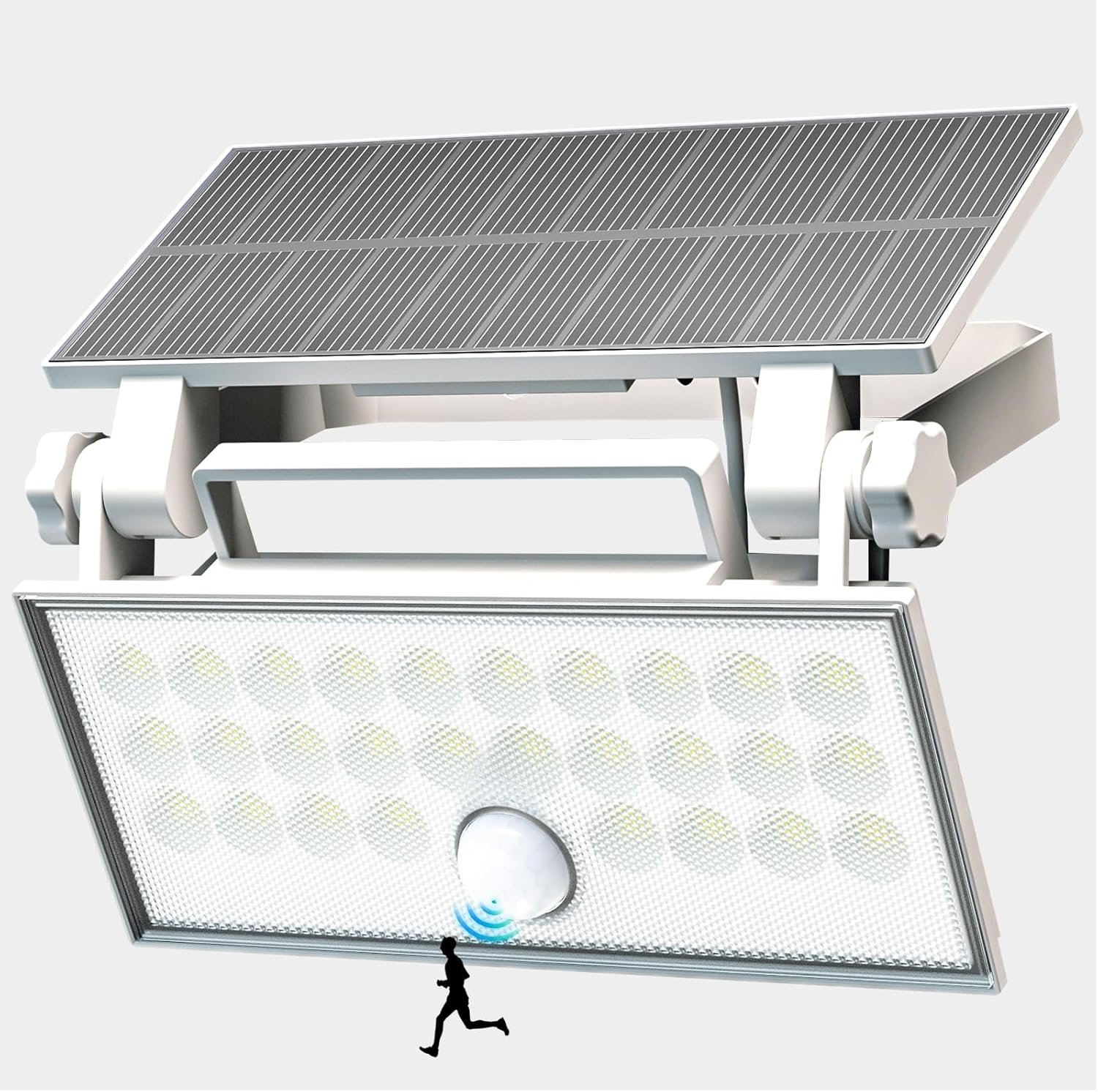 Lampe Solaire de Jardin, 1 Applique Murale LED IP66
