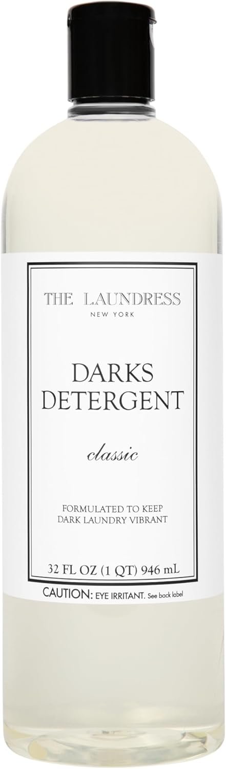 The Laundress Darks Detergent, Liquide de détergent à lessive concentré, pour les couleurs vives riches, résistant aux taches, parfum classique, 32 oz
