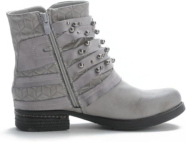 Chaussures Bottines confortables pour femme avec fermeture éclair