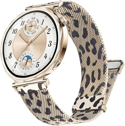 Bracelet de rechange en acier inoxydable compatible avec Huawei Watch GT4 41 mm/Fossil Q Venture Gen 4/3 / Women's Gen 5E 42 mm / Women's Gen 6, 18 mm pour homme et femme