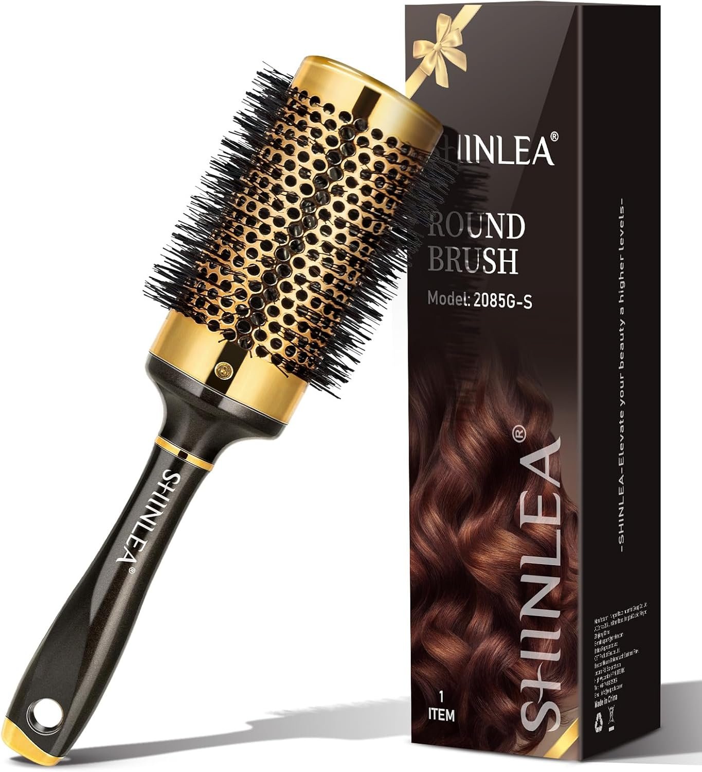 Brosse Cheveux Bouclés - Ronde Anti-Traction Pour Femme