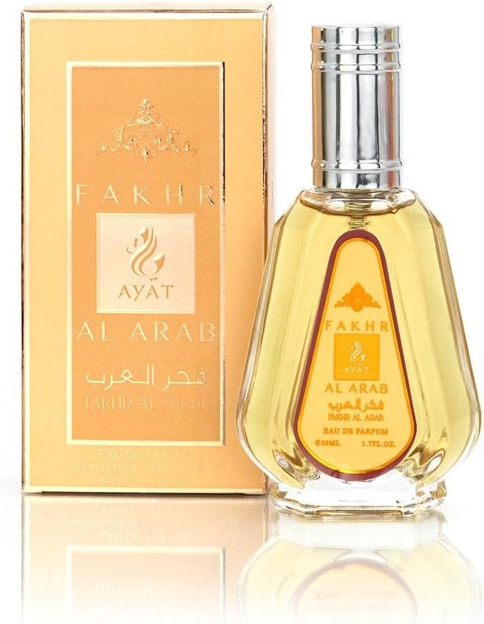 Eau de Parfum Arab en Spray 50 ml Pour Femme Fabriqué à Dubaï Senteur Orientale (Fakhr Al Arab)