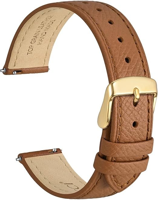 Grace Bracelets de Montre, Cuir de Grain Supérieur, Libération Rapide, Bandes de Remplacement, Boucle En Acier Inoxydable, Largeur de Bande 12mm 14mm 16mm 18mm 20mm