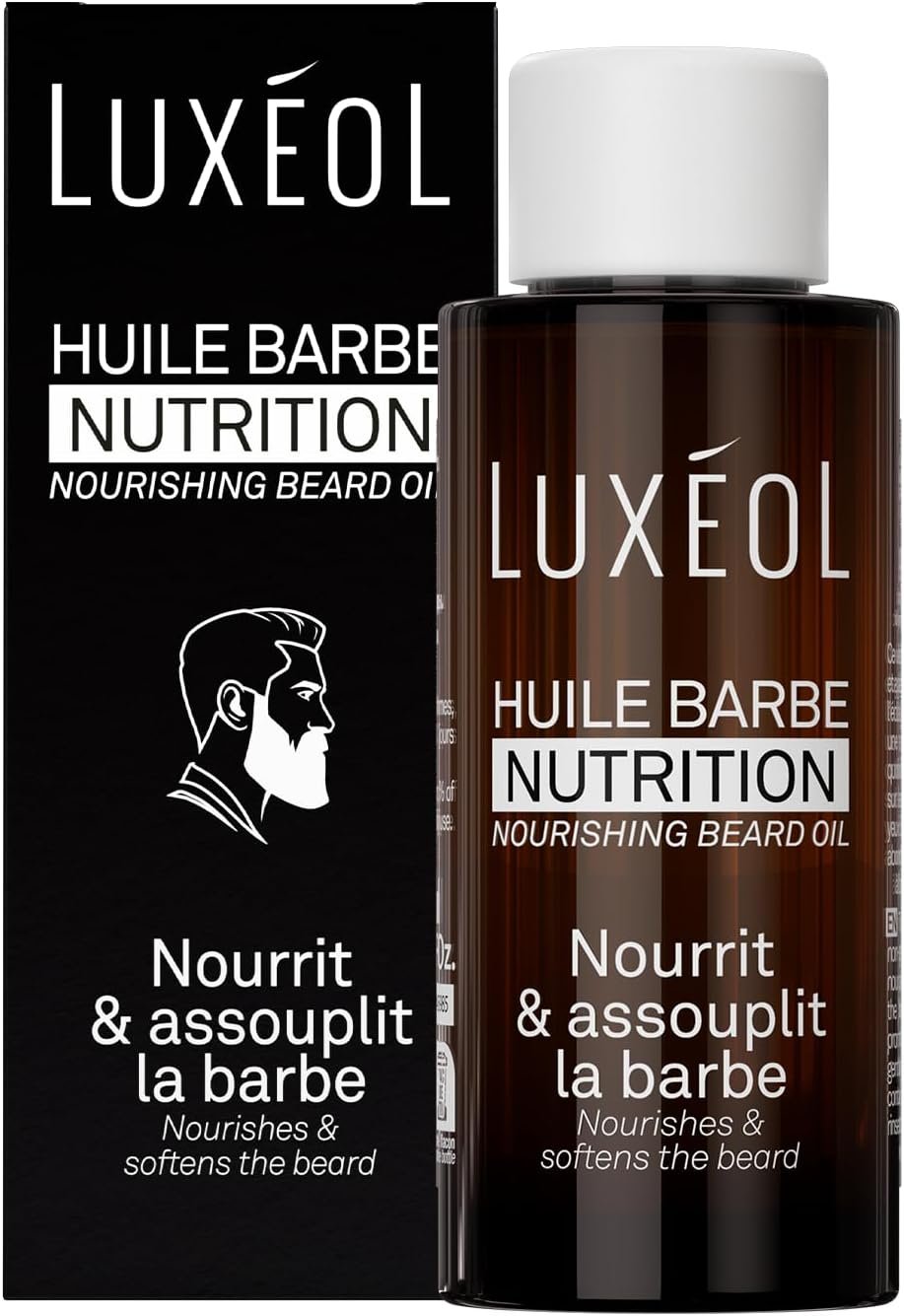 Huile Barbe Nutrition - Homme - Nourrit, Hydrate & Assouplit Barbe Nourrie, souple, Revitalisée & Protégée - Testée & Approuvée - Formule d'origine Naturelle - Fabriqué en France - 50ml