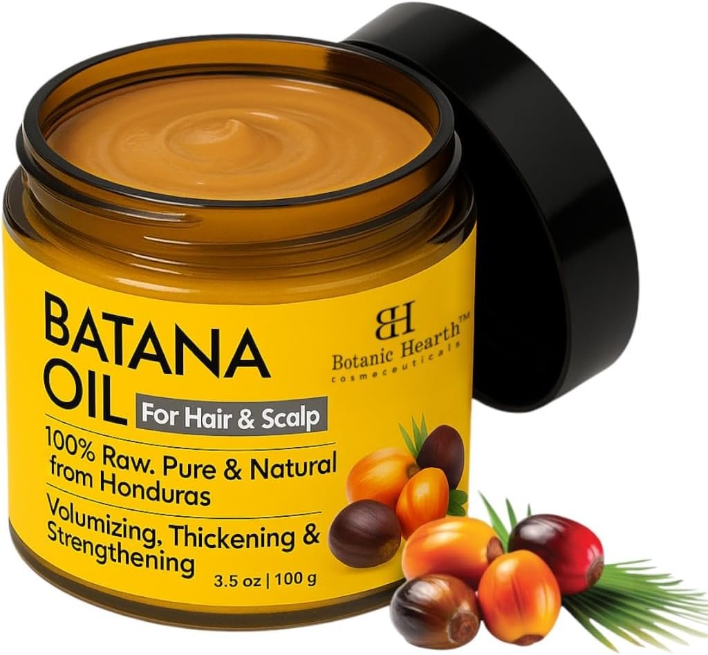 Huile Batana pour la croissance des cheveux – Beurre de Batana (103,5 ml) | Soin des cheveux et de la peau profondément nourrissant et revitalisant | Pour femme