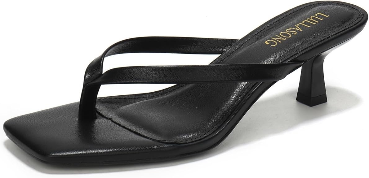 Sandales à talons carrés à bout ouvert pour femme - 4,6 à 5,1 cm