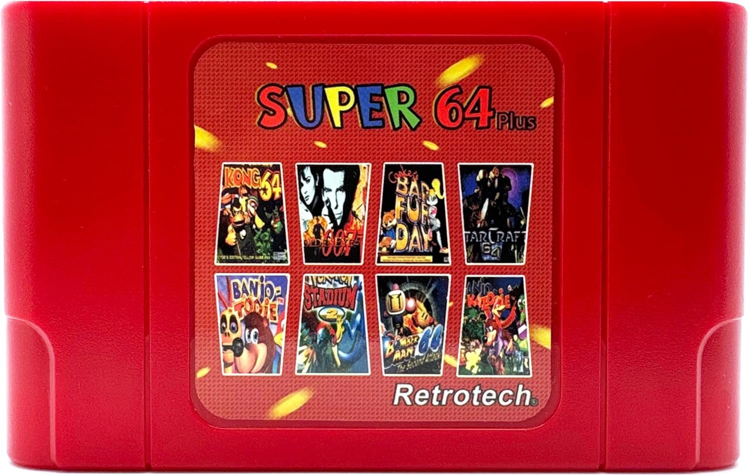 Super 64 Plus 340 en 1 Cartouche de jeu pour console de jeux vidéo Nintendo N64