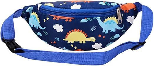 Sac Banane,Sac Banane Zippées Et Bandoulière Poche Poitrine Idéale pour Femme Et Fille pour Sports De Plein Air Voyage en Course à Pied pour Femme Garçon Et Adolescent, Dinosaure, 1 pièce