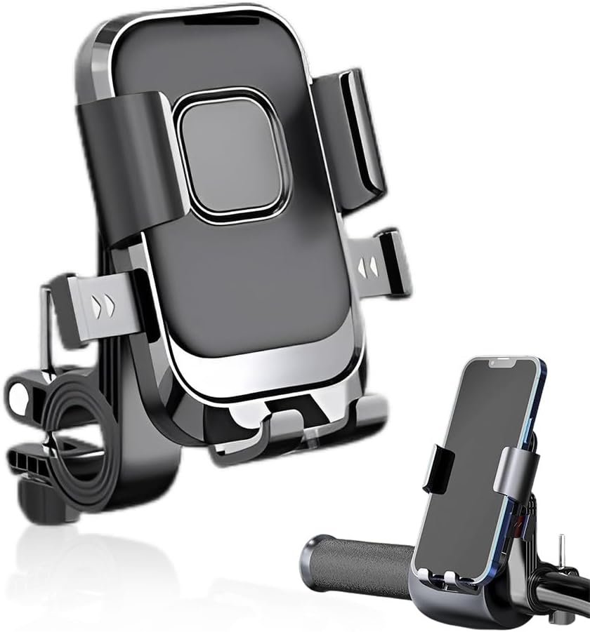 1 Pièce Support Telephone Velo,Flexible Support pour Téléphone Portable, Support Telephone Moto 360° Rotation,pour Trotinette Electrique/Scooter,Compatible avec Telephone 4,7”-7,2”