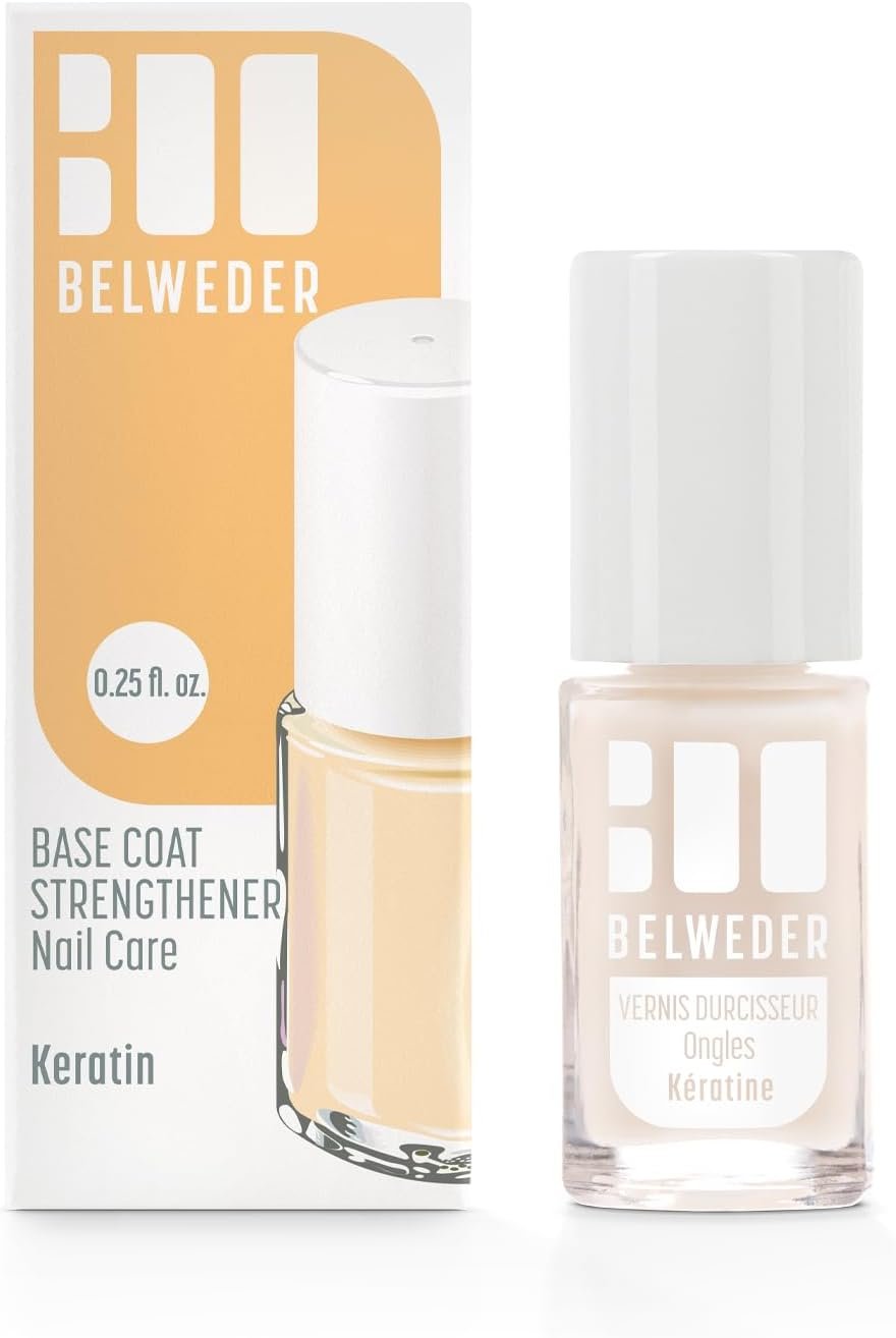 Vernis Durcisseur Ongle à la Kératine 1 x 7,5ml - Vernis à Ongles pour Ongles Fragilisés, Mous, Dédoublés et Cassants - Vernis Transparent Ongle - Enrichi en Kératine - Soin Ongles